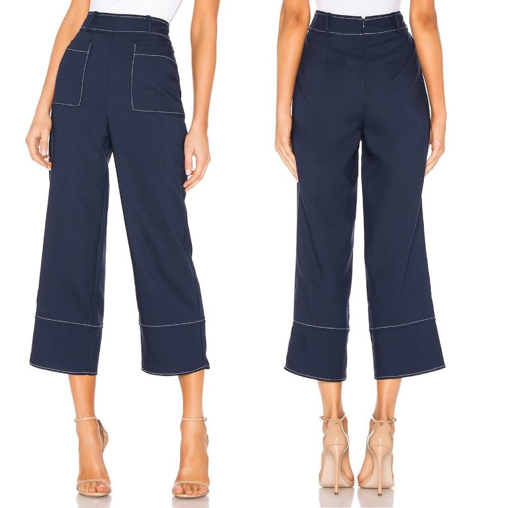 NWT New Lovers + Friends Hattie Navy Pants Size XL